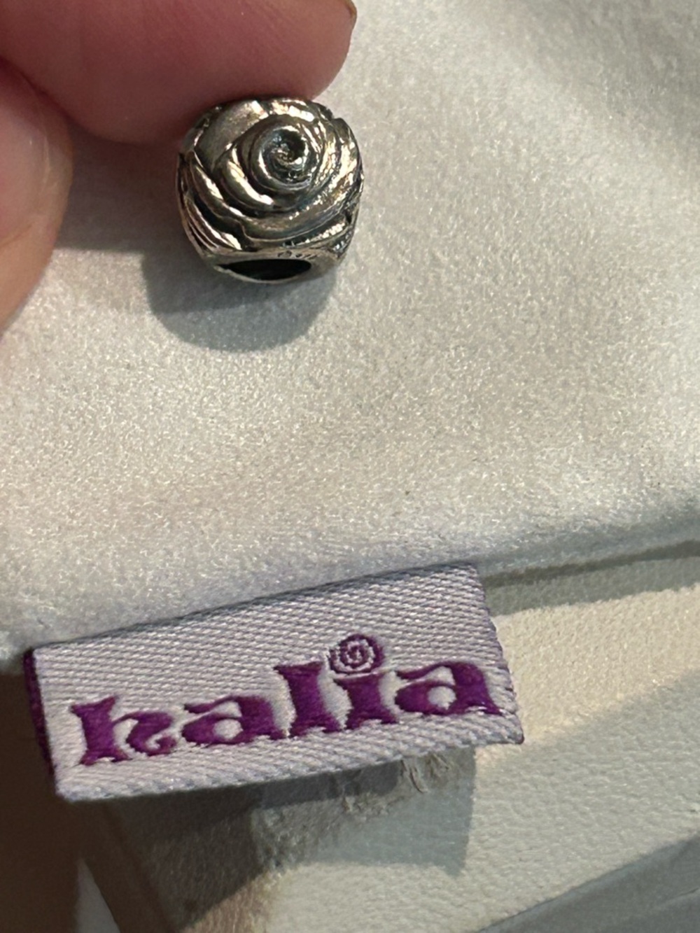 Halia Rose Charm - Sterling Silver